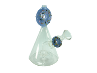 6" Donut Oil Rig Water Pipe w/ Carb Cap