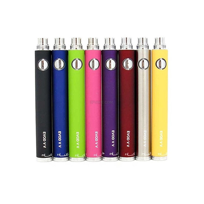 EVOD Twist VV 650mAh Battery (No Charger) | 5pk Asst. Colors