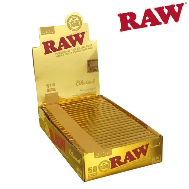 24CT RAW Ethereal Rolling Papers 1¼"