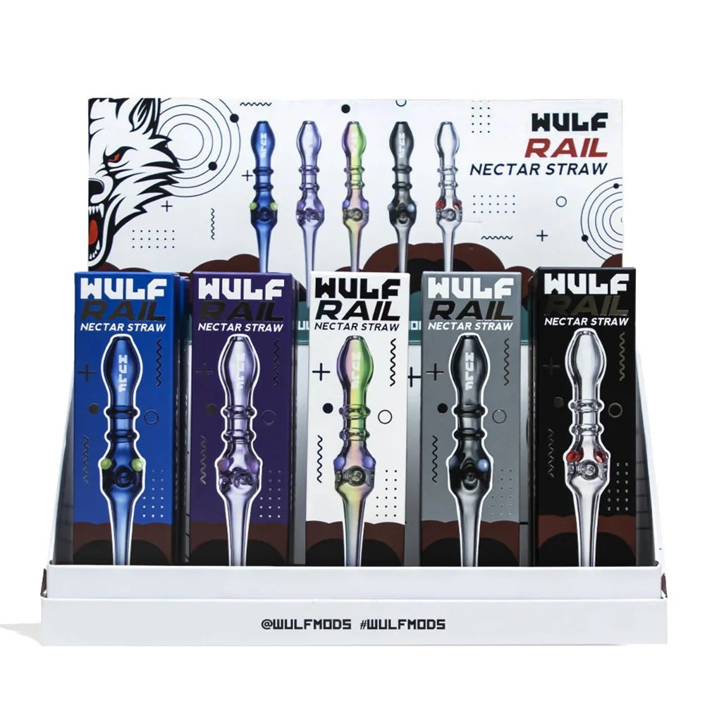 15CT Wulf Rail Glass Honey Straw