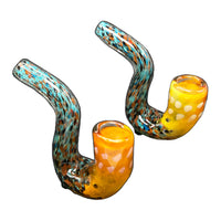 6.5" Golden Frit Sherlock Pipe