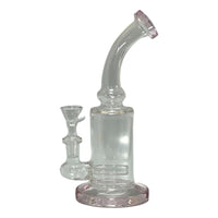 8" Bent Neck Inline Perc Water Pipe