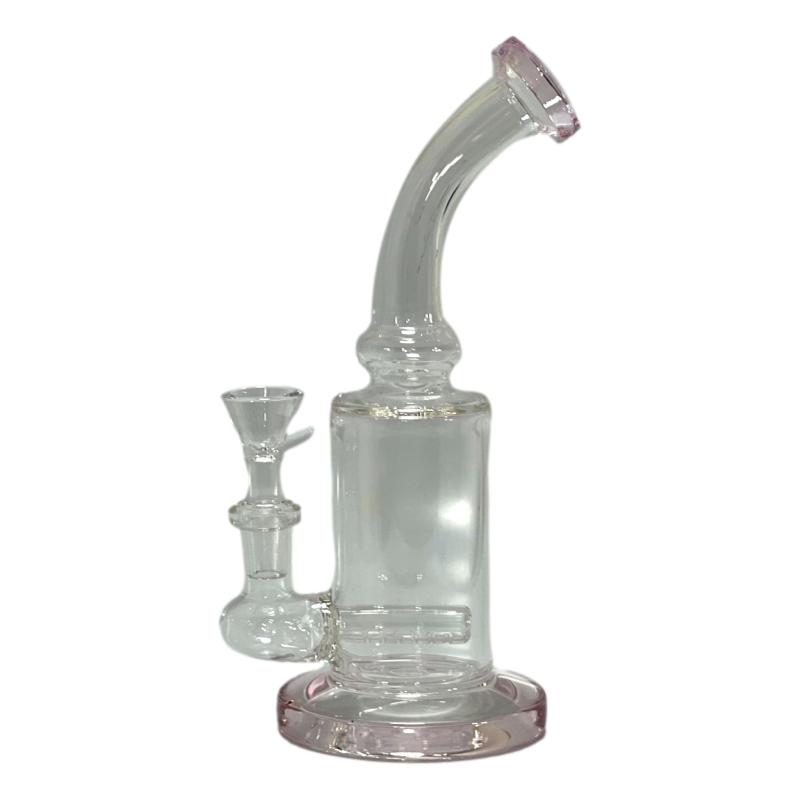 8" Bent Neck Inline Perc Water Pipe