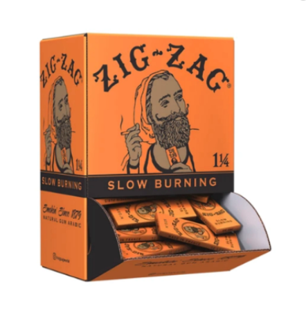 Zig Zag Orange Rolling Papers 1¼" Size - 48 ct.