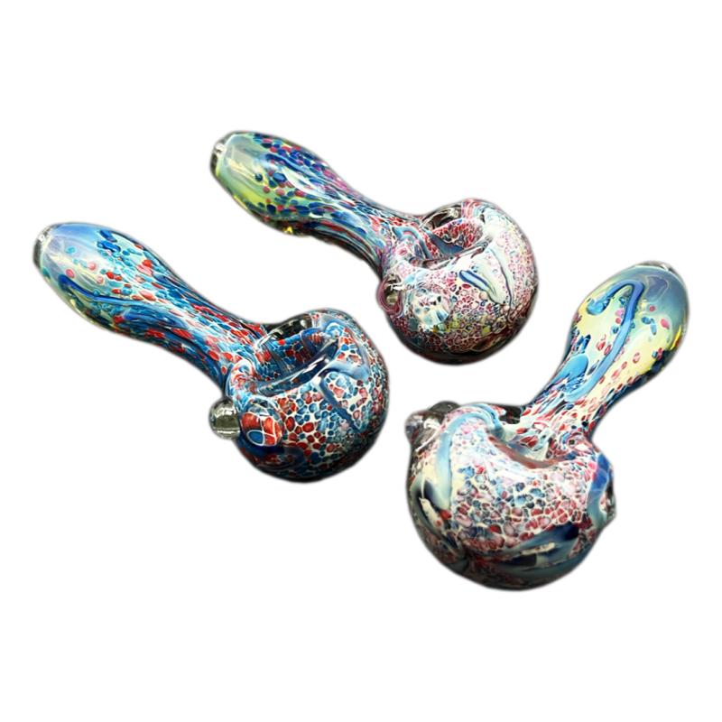 4.5" Straight Art Frit Hand Pipe