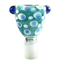 Dripping Paint Glass Slide Bowl