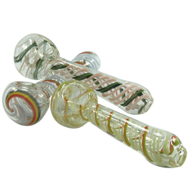 4" Color Spiral Hand Pipe