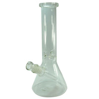 12" Clear Heavy Glass Beaker Bottom Water Pipe