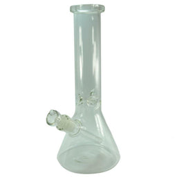 12" Clear Heavy Glass Beaker Bottom Water Pipe