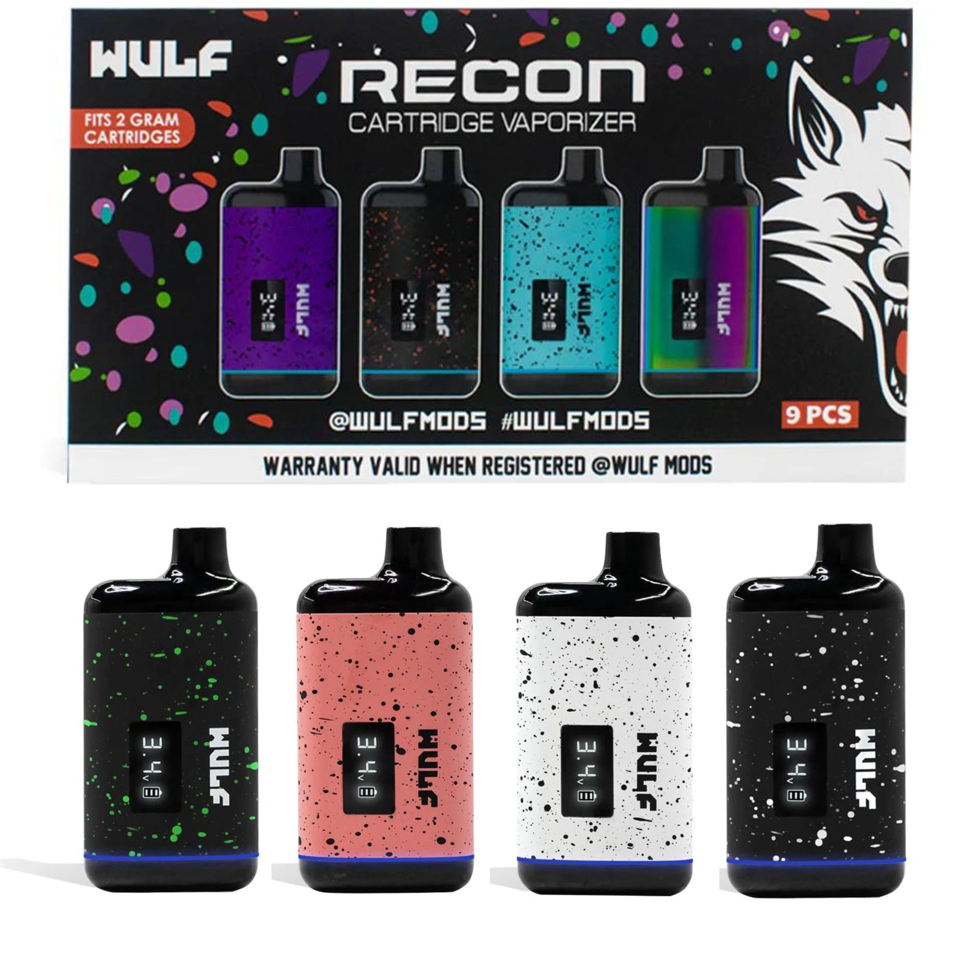 9CT Wulf Mods Recon 510 Cartridge Vape Bar