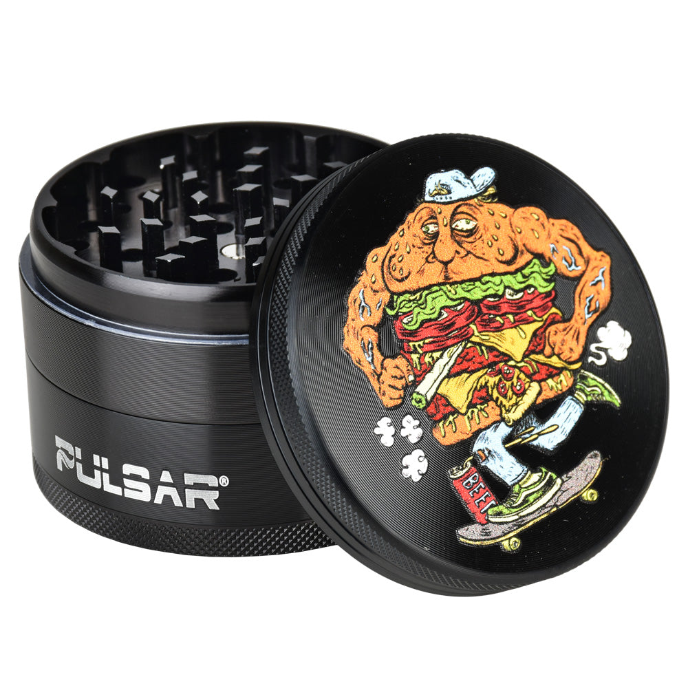 Pulsar 63mm 4pc Skateburger Metal Grinder