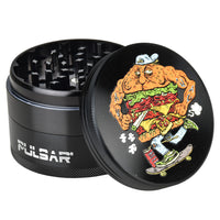 Pulsar 63mm 4pc Skateburger Metal Grinder
