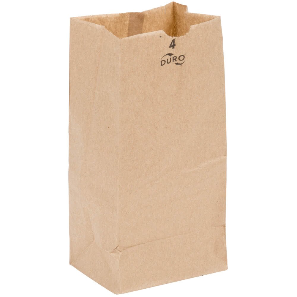 Duro Bag 4 lb. Kraft Brown 500 ct.