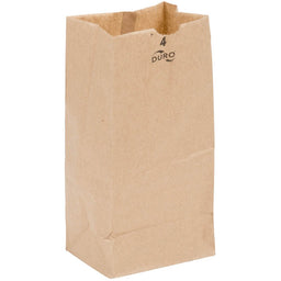 Duro Bag 4 lb. Kraft Brown 500 ct.