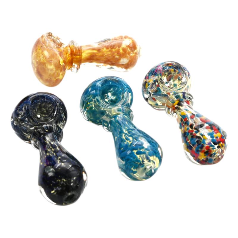 3.5" Glass Hand Pipe With Frit