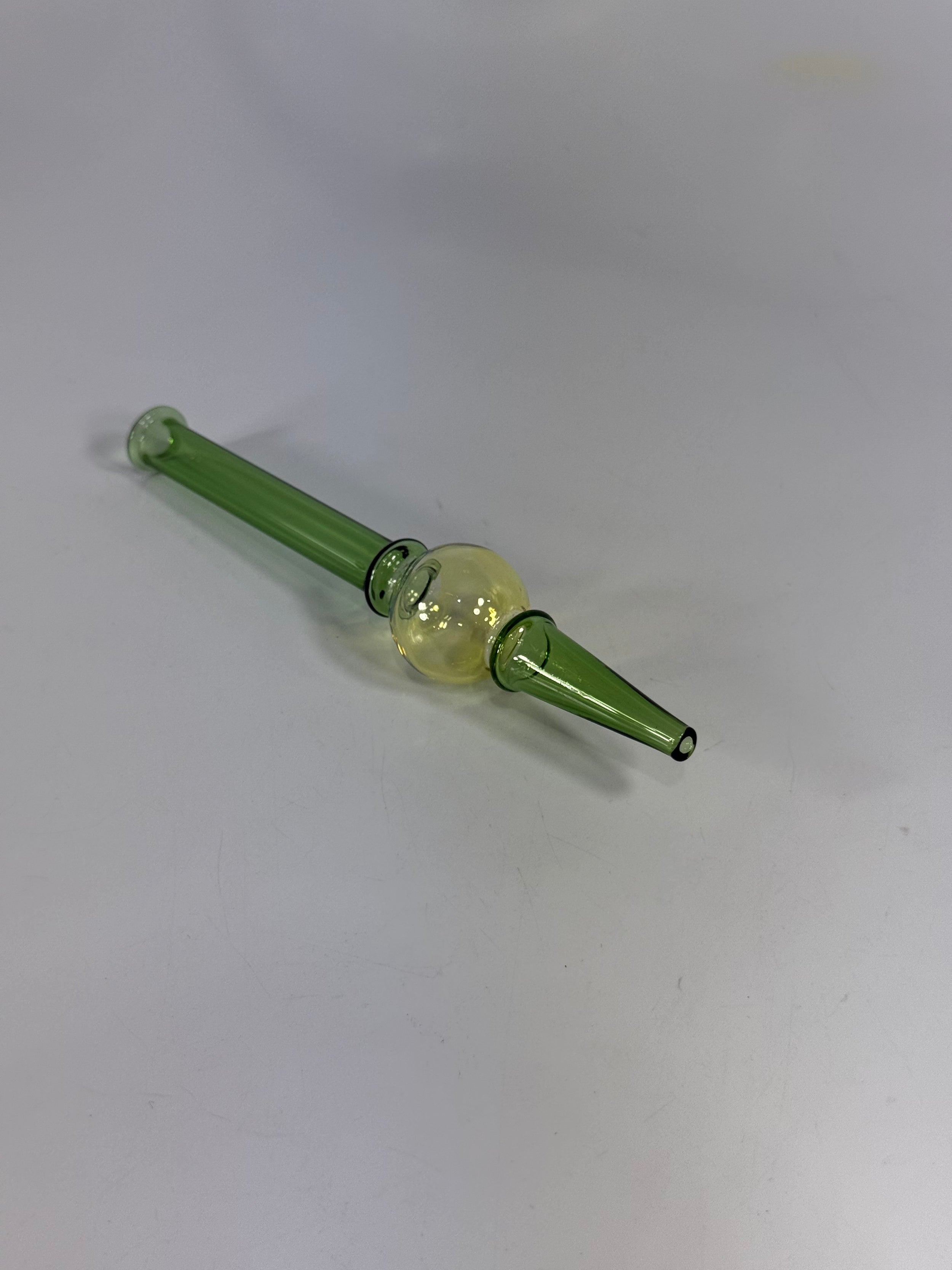 6.5" Bubble Tip Glass Dab Straw