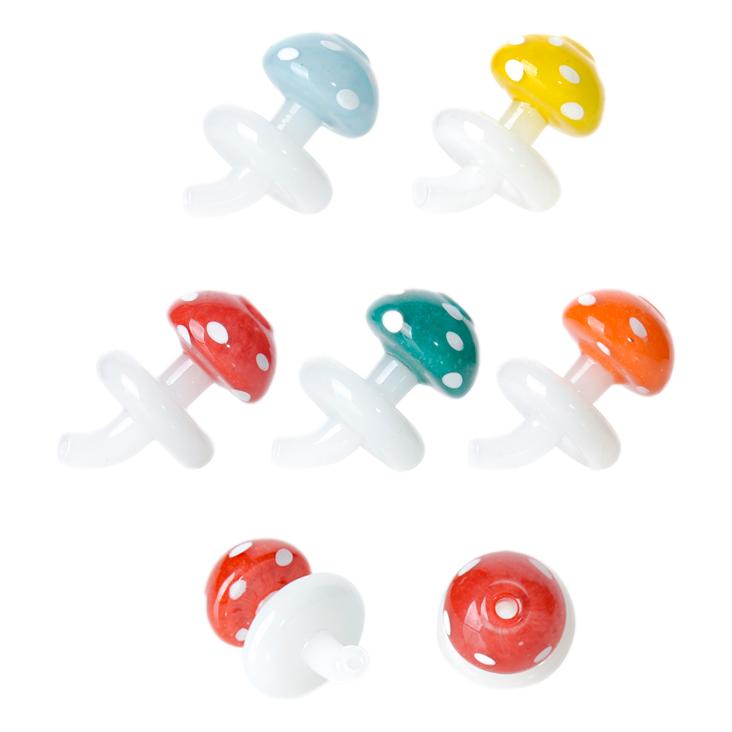 Flat Mushroom Directional Glass Carb Cap