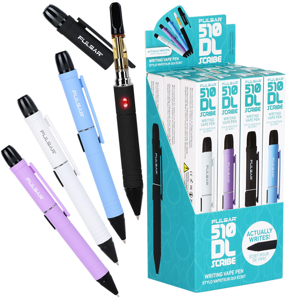 12CT Pulsar 510 DL Scribe Vape Pen Battery 500mAh | Assorted Colors