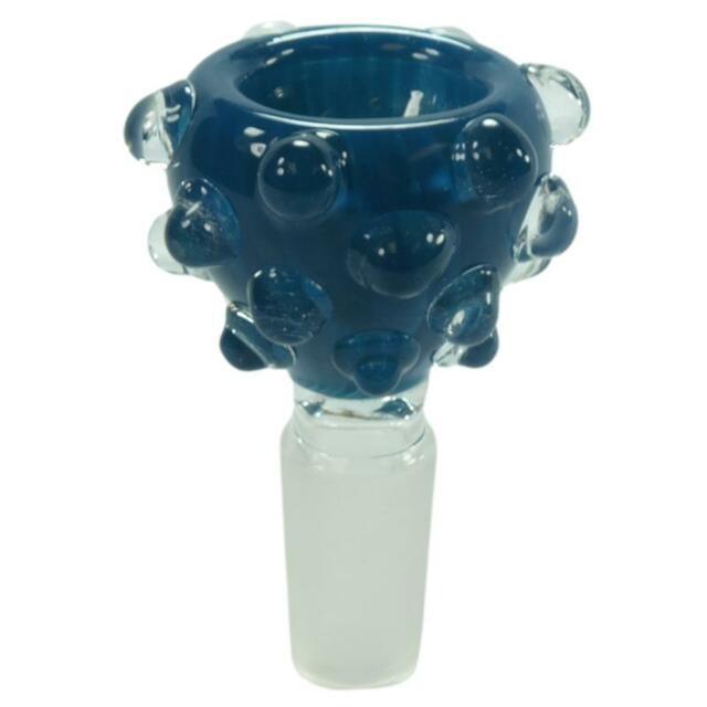 Assorted Colors Nubby Glass On Glass Bowl 14mm Male