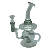 8" Recycler Water Pipe with Color Accents