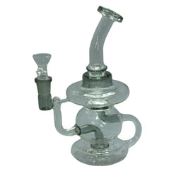 8" Recycler Water Pipe with Color Accents