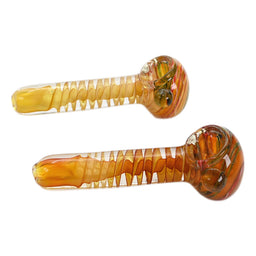 2CT 4.5” Churi Art Fumed Glass Hand Pipe