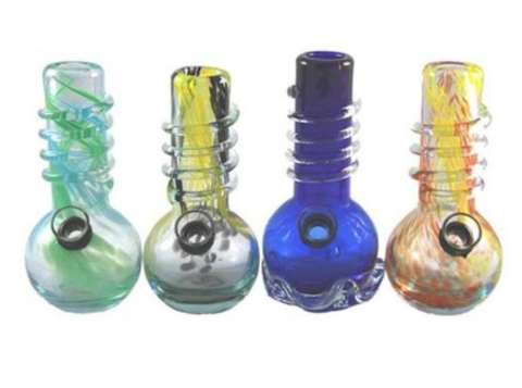6" Soft Glass Water Pipe