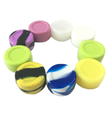 7 mL Silicone Puck Container | Assorted Colors