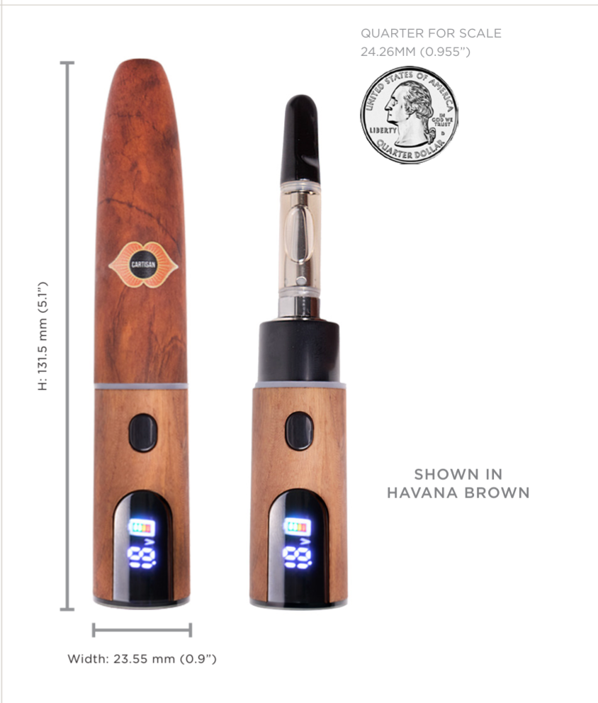 1CT Cartisan Cochiba 510 Thread Discreet Battery