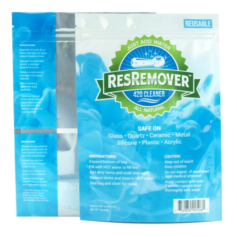 12CT POP Display | ResRemover 420 Cleaner 16fl.oz. Pouch