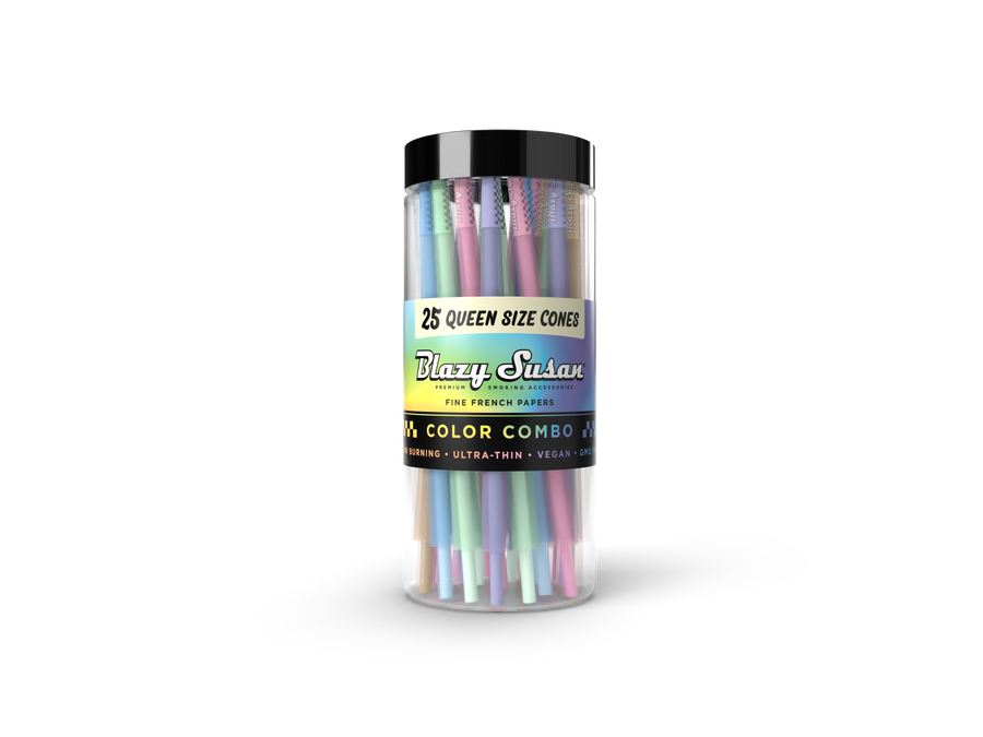 Blazy Susan Cones Queen Size 25ct. | Assorted Colors