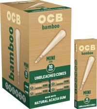 24CT Display | OCB Bamboo Pre Rolled Cones