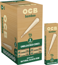 24CT Display | OCB Bamboo Pre Rolled Cones