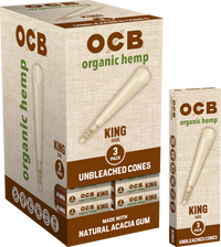 24CT Display | OCB Organic Hemp Pre Rolled Cones