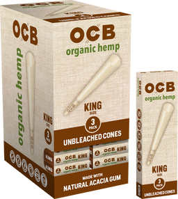 24CT Display | OCB Organic Hemp Pre Rolled Cones