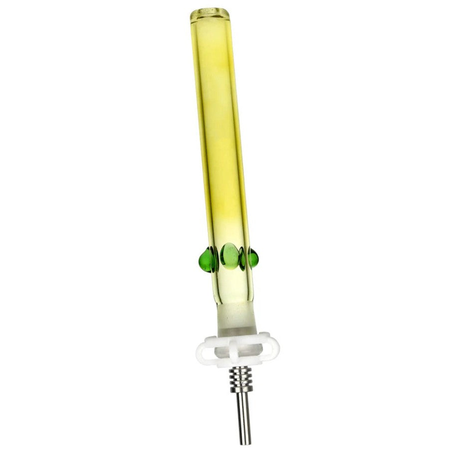 Glass Honey Straw With Metal Tip