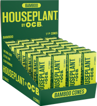 32CT Display House Plant by OCB Bamboo Pre Rolled Cones