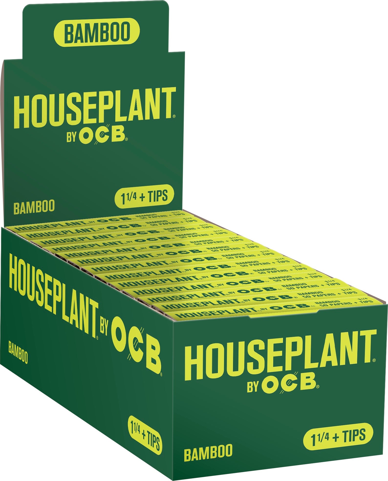 24CT House Plant OCB Bamboo Rolling Papers