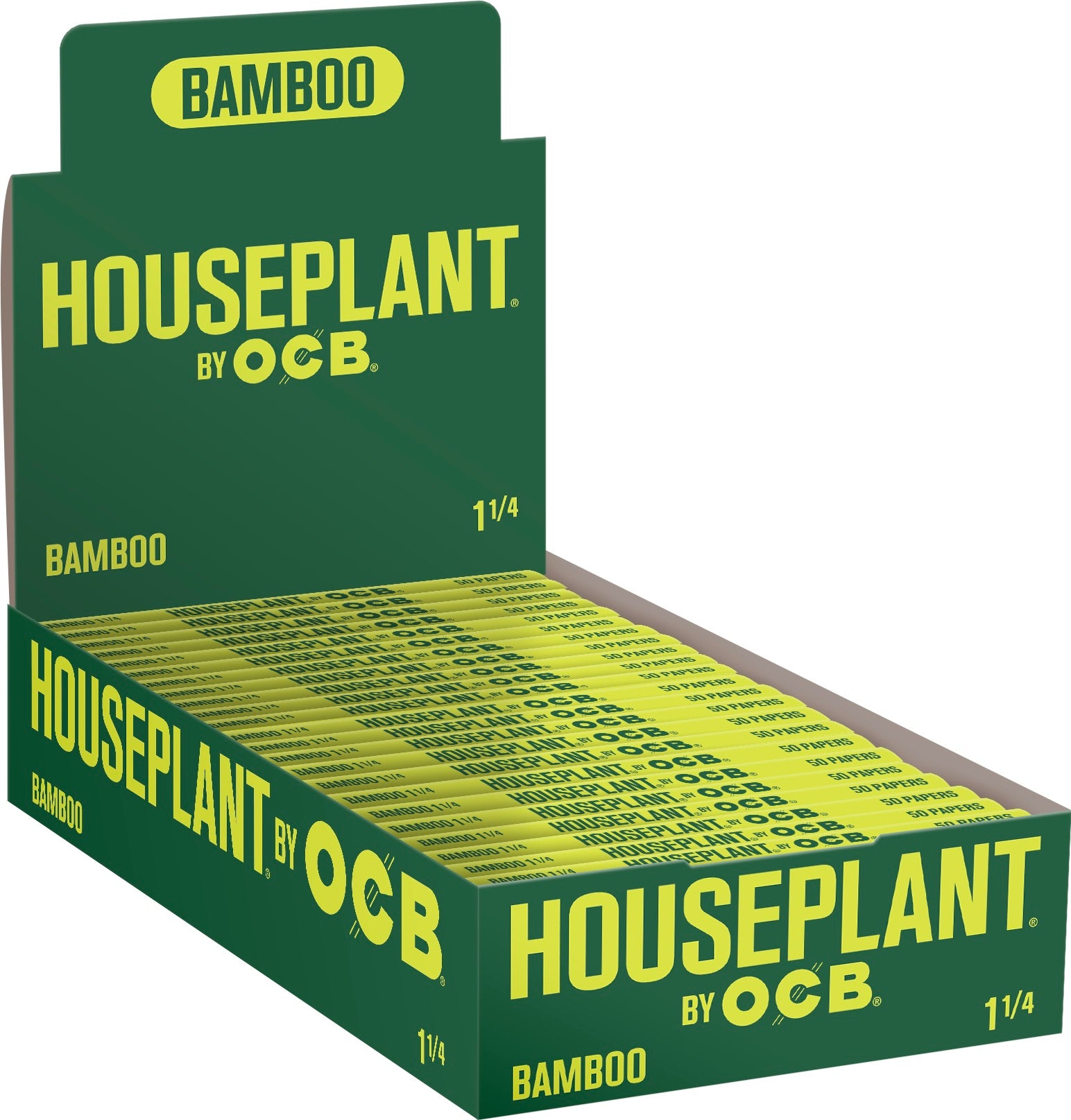 24CT House Plant OCB Bamboo Rolling Papers