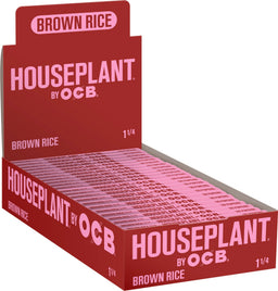 24CT House Plant OCB Brown Rice Rolling Papers