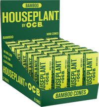 32CT Display House Plant by OCB Bamboo Pre Rolled Cones