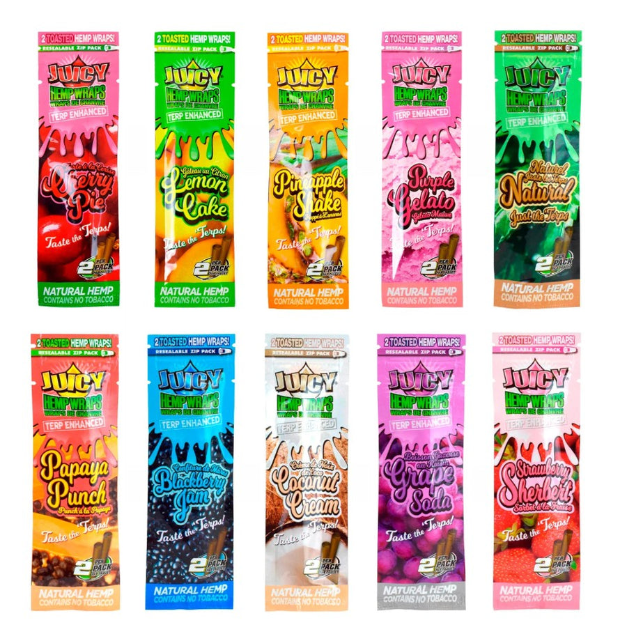 Juicy Terpene Enhanced Hemp Wraps 25pk/2ct