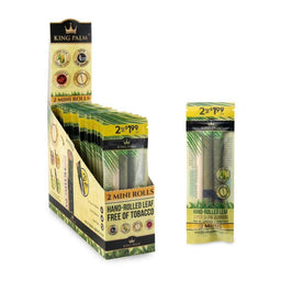 King Palm Mini Pre-Rolled Cone Display - 20 Packs Per Box, 2 Wraps Per Pack