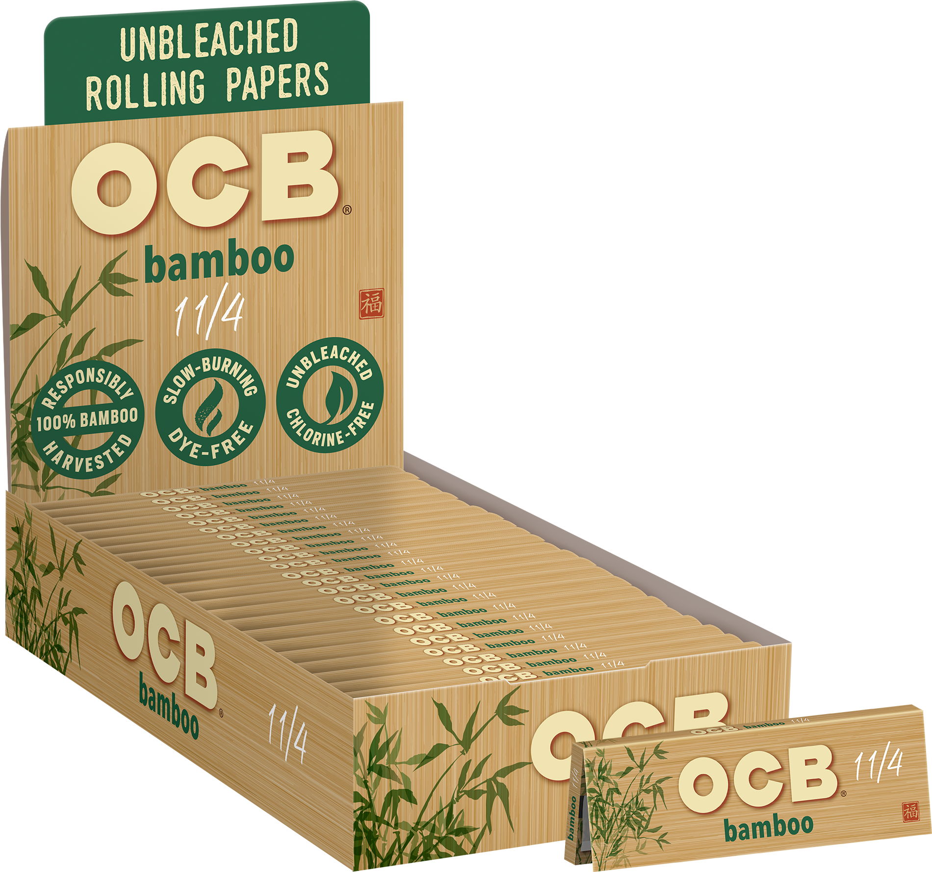 24CT Display | OCB Bamboo Rolling Papers