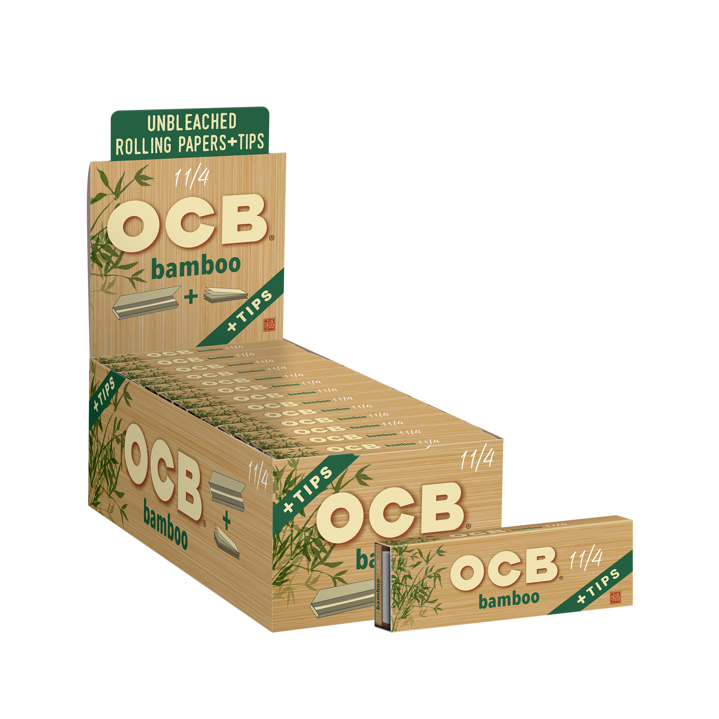 24CT Display | OCB Bamboo Rolling Papers