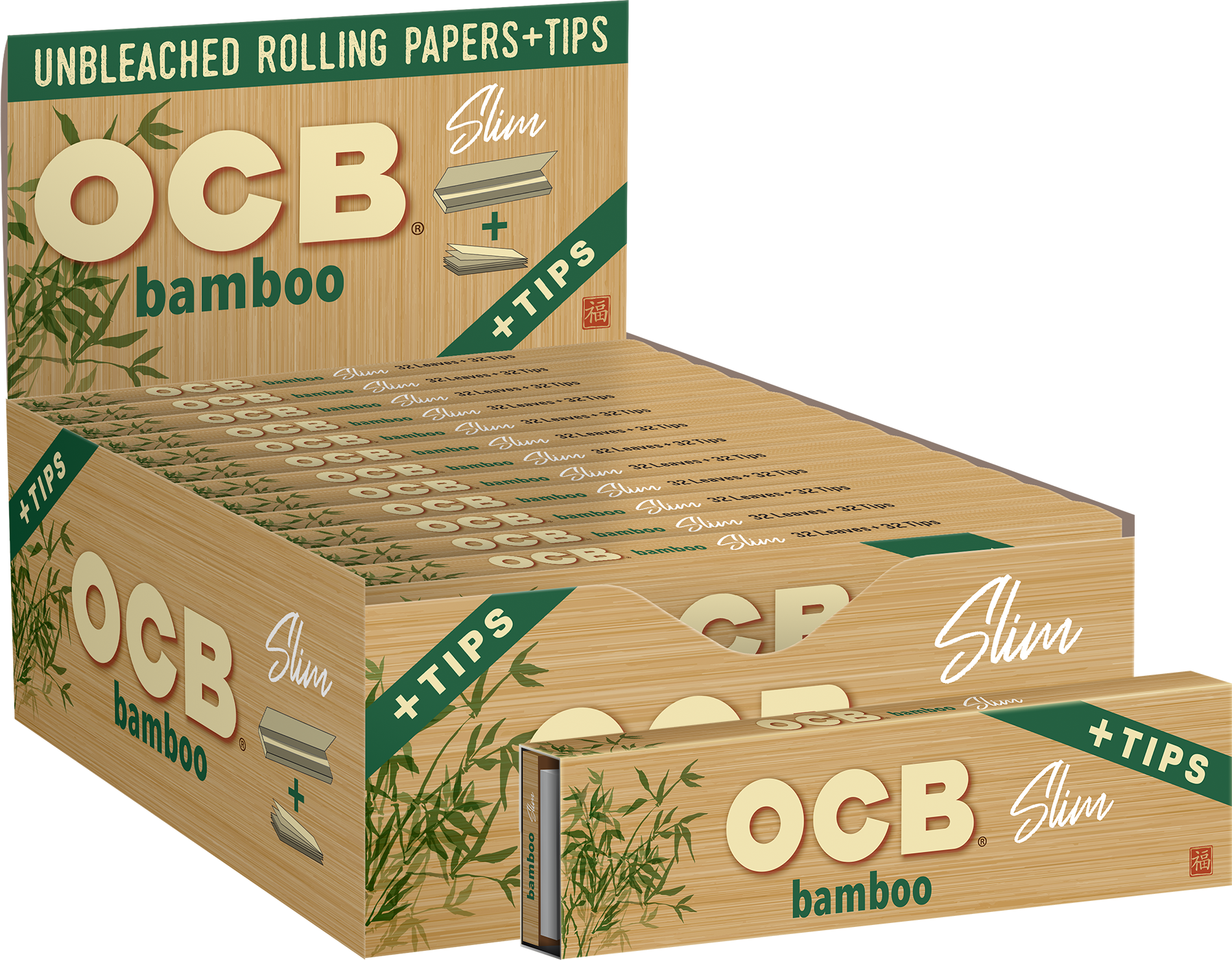 24CT Display | OCB Bamboo Rolling Papers