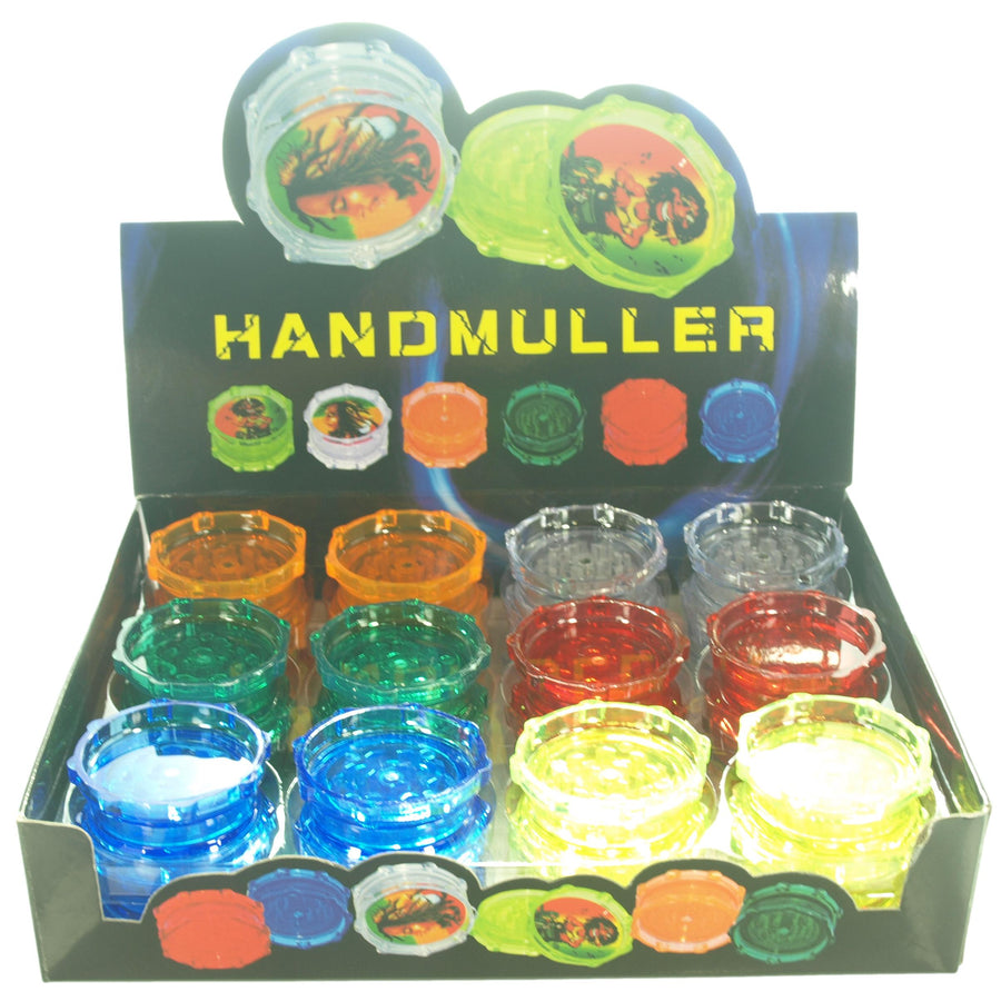 24CT 50mm 2pc Acrylic Grinder With Magnet