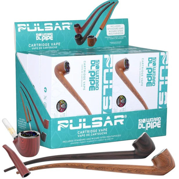 6CT Pulsar 510 DL Wizard Pipe Cartridge Vape 650mAh | Assorted Colors