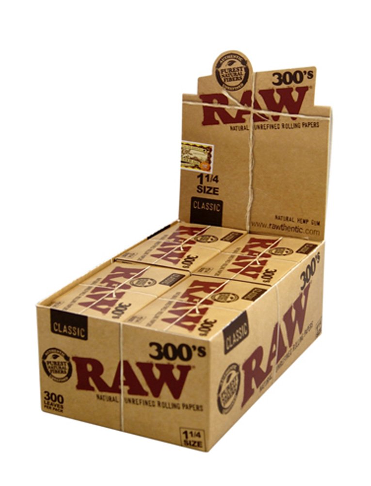 20CT RAW Classic Rolling Papers 300pk 1¼" Size