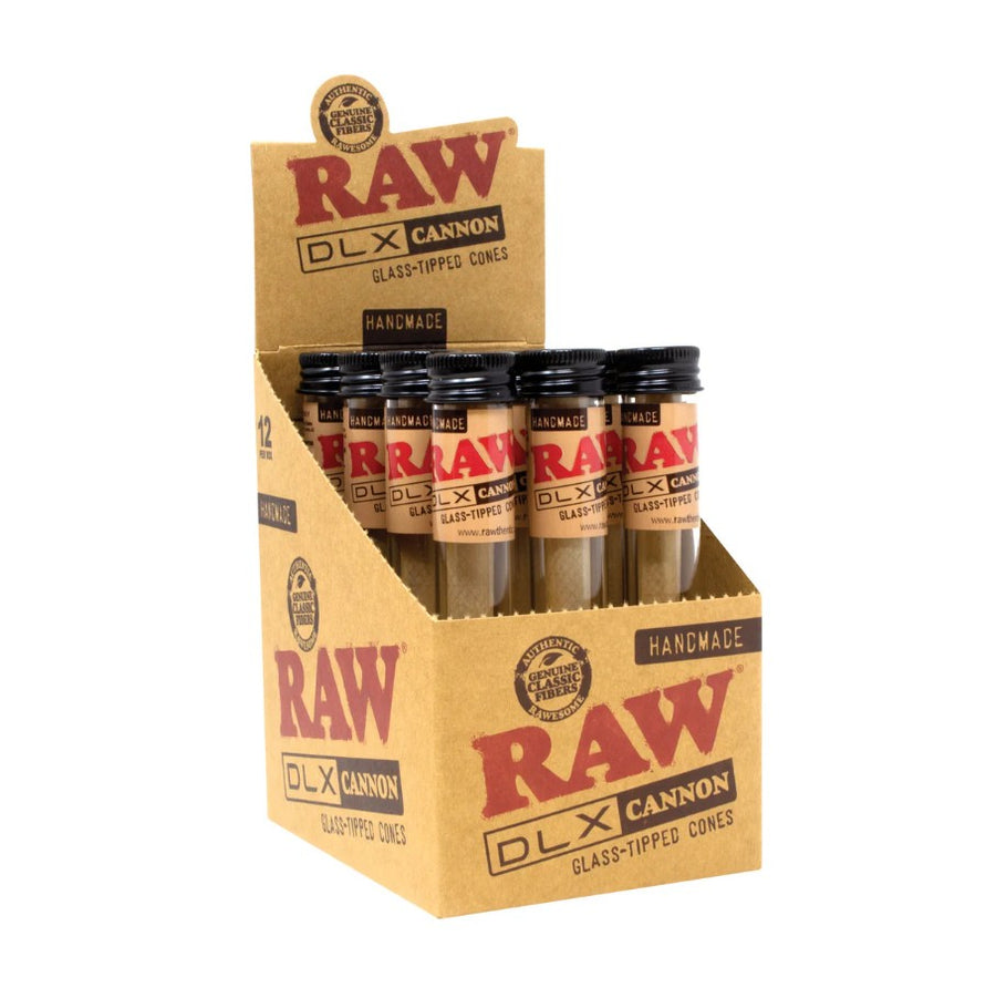 Raw DLX Handmade Glass Tipped Cannon 12pk
